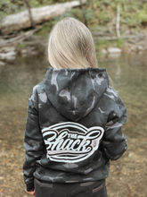 Load image into Gallery viewer, OG Camo Hoodie - Gunmetal Grey/Pink Logo