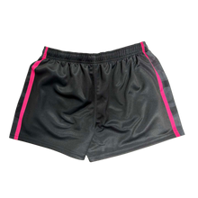 Load image into Gallery viewer, Footy Shorts with pockets - Black/Pink Camo
