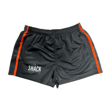 Load image into Gallery viewer, Footy Shorts with pockets - Black/Orange Camo
