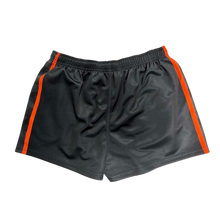 Load image into Gallery viewer, Footy Shorts with pockets - Black/Orange Camo
