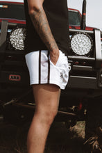 Load image into Gallery viewer, Footy Shorts with pockets - White/Snow Camo
