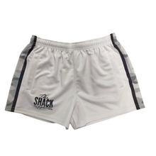 Load image into Gallery viewer, Footy Shorts with pockets - White/Snow Camo
