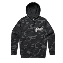 Load image into Gallery viewer, OG Camo Hoodie - Gunmetal Grey/Pink Logo
